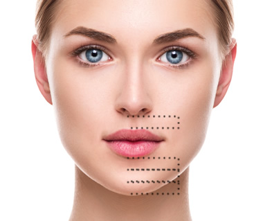 人中が短い（1：3比率）